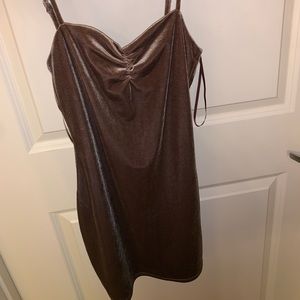 Mini dress (light brown)